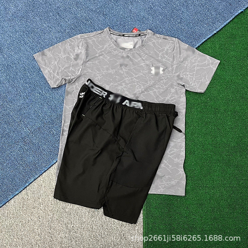 Nuevos deportes, atletismo, entrenamiento, carreras de verano masculinas y femeninas, deportes, fitness, trajes de manga corta, shorts de secado rápido, marea maratón