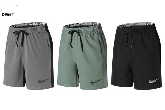 Pantalones cortos casuales elásticos de cuatro caras para hombre de marca del fabricante