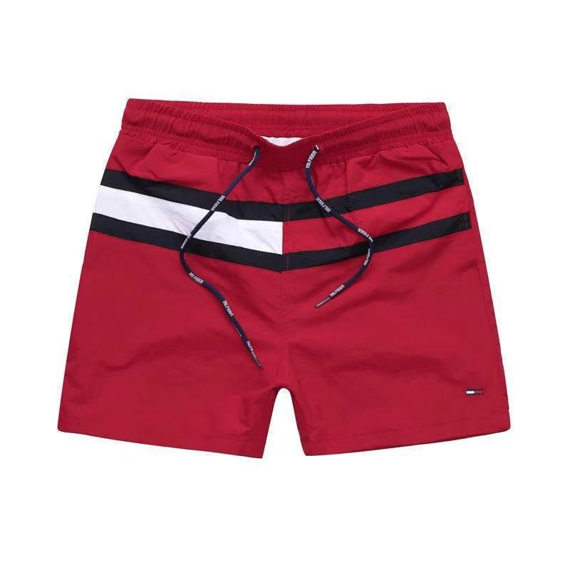 Puesto callejero de fitness para jóvenes de verano transfronterizo, pantalones de tres cuartos de surf en la playa de secado rápido, pantalones cortos deportivos, pantalones cortos de playa europeos y americanos para hombres