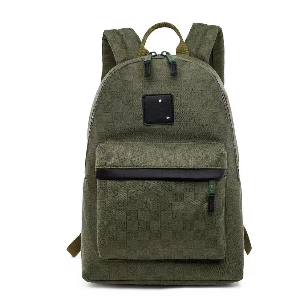 Mochila de letras de cuadros de moda con estampado de tablero de ajedrez, mochila escolar cosida, bolsa de viaje, mochila deportiva de marca de moda a cuadros para hombres y mujeres