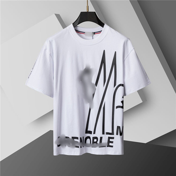 Versión correcta de 2026 de la nueva camiseta ligera de lujo de verano, camiseta de manga corta de cuello redondo y versátil para hombres y mujeres, países extranjeros de Europa y Estados Unidos