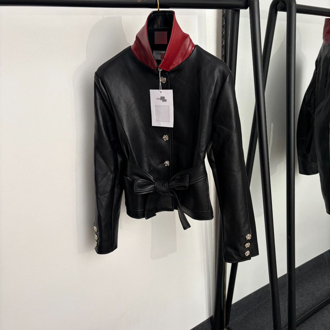 PU Jacket CHA | Long Sleeve and Fitted Waist