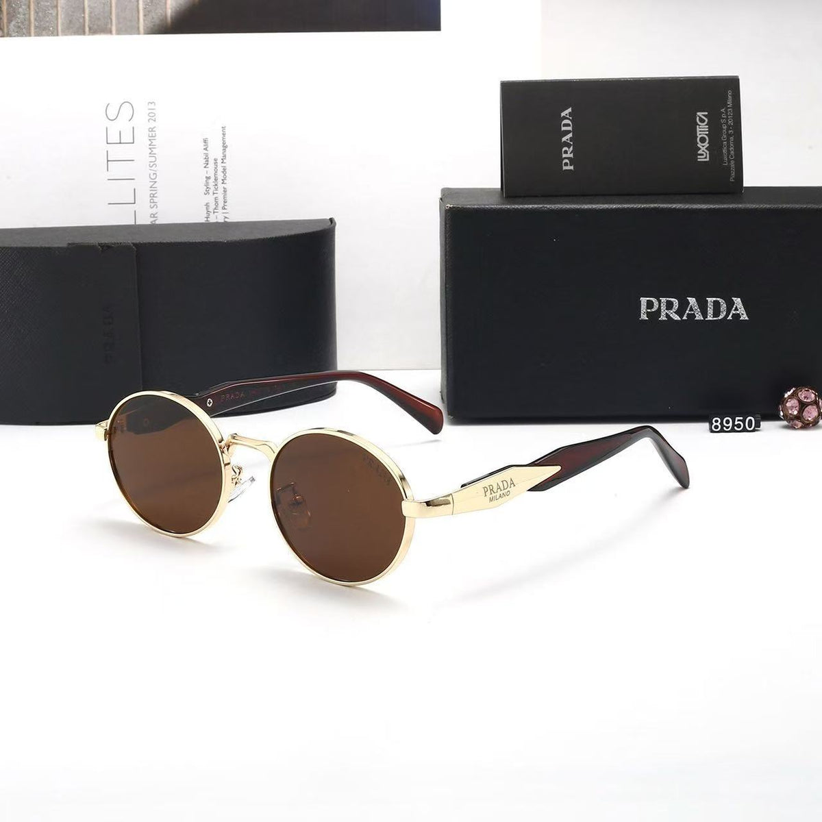 Ovale Sonnenbrille High-End Urban Fashion | Damen European Style