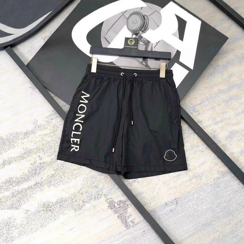 Nuevos pantalones cortos deportivos de baloncesto para verano 2025, pantalones casuales de cinco puntos para hombres, pantalones de playa fitness
