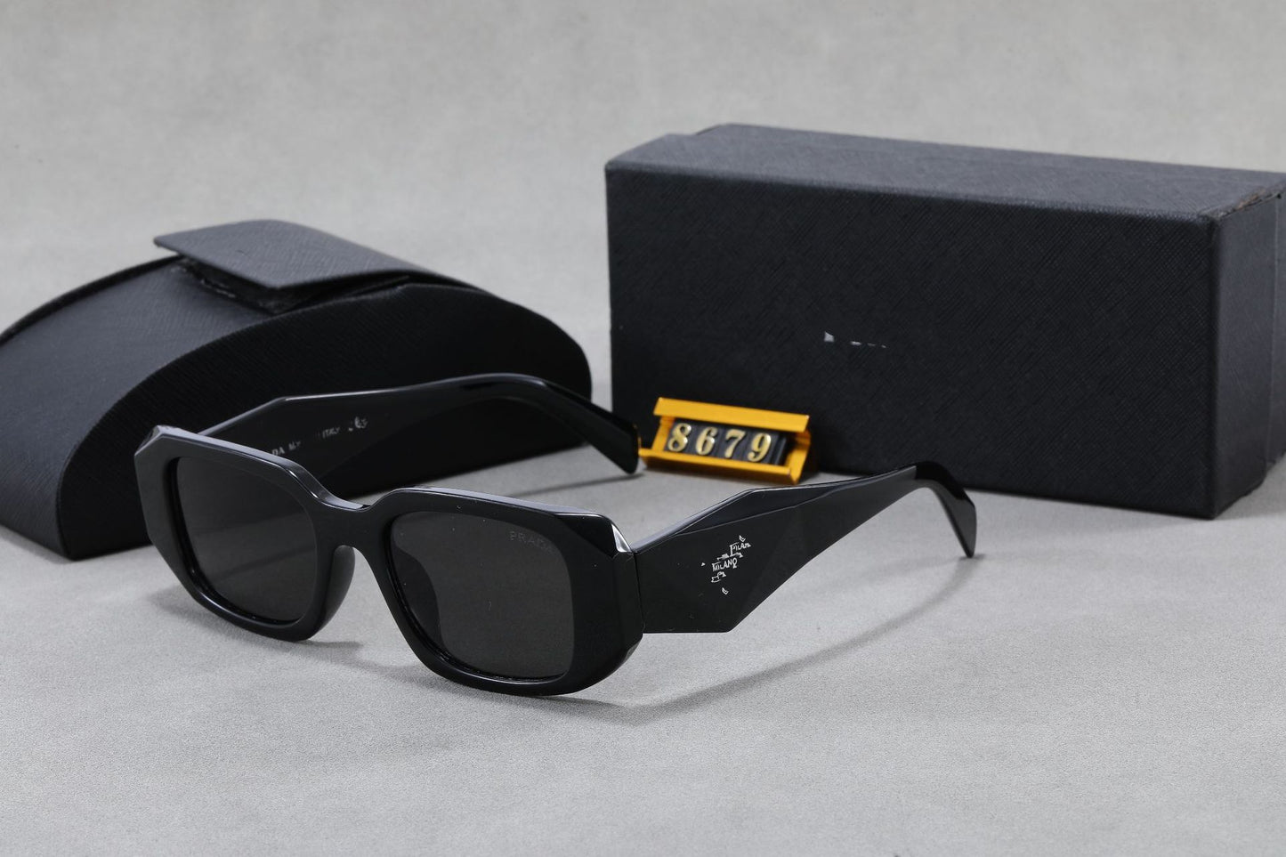 Gafas de sol P Family para mujeres e influencers Xiaohongshu, estilos de moda europeos y americanos, gafas de sol personalizadas de bloque irregular para hombres y mujeres