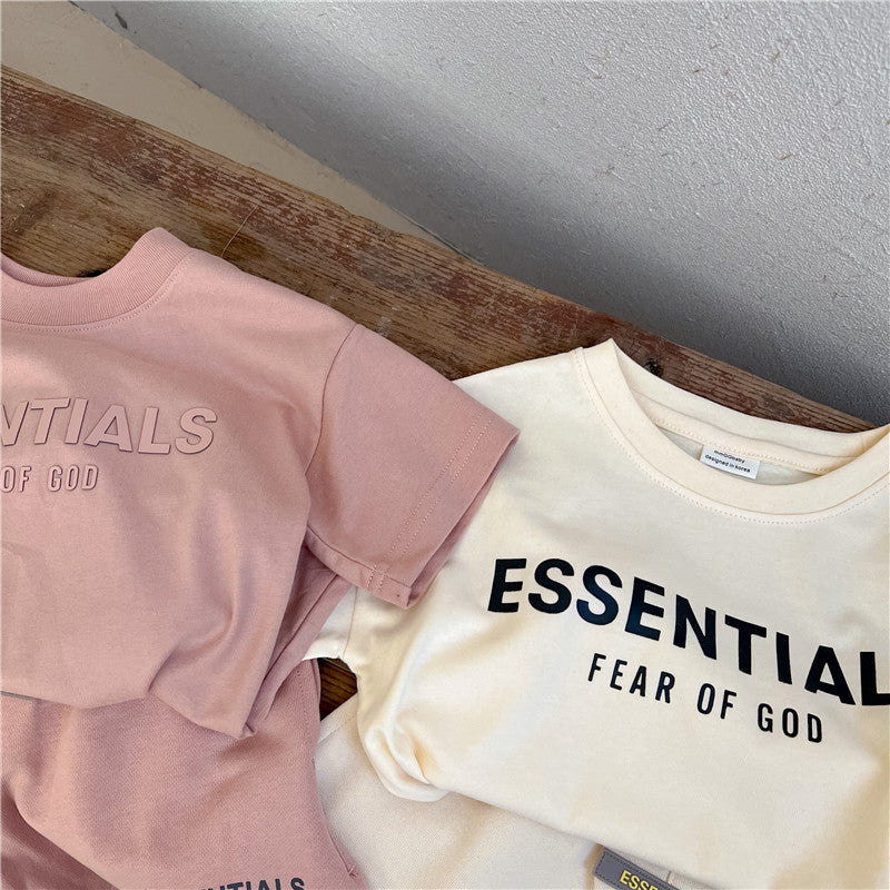 Conjunto Verano Manga Corta Niños | Dos Piezas Casual Unisex
