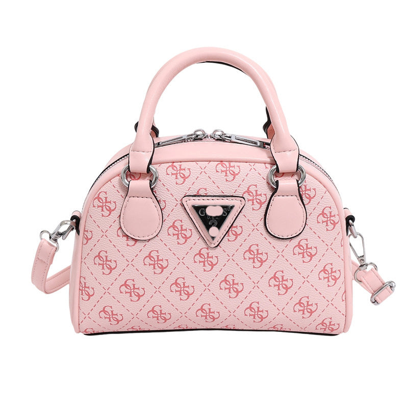 Comercio extranjero bolso de un solo hombro flor antigua para mujer otoño e invierno 2025 bolso de bolos contrastante bolso bandolera de moda y versátil