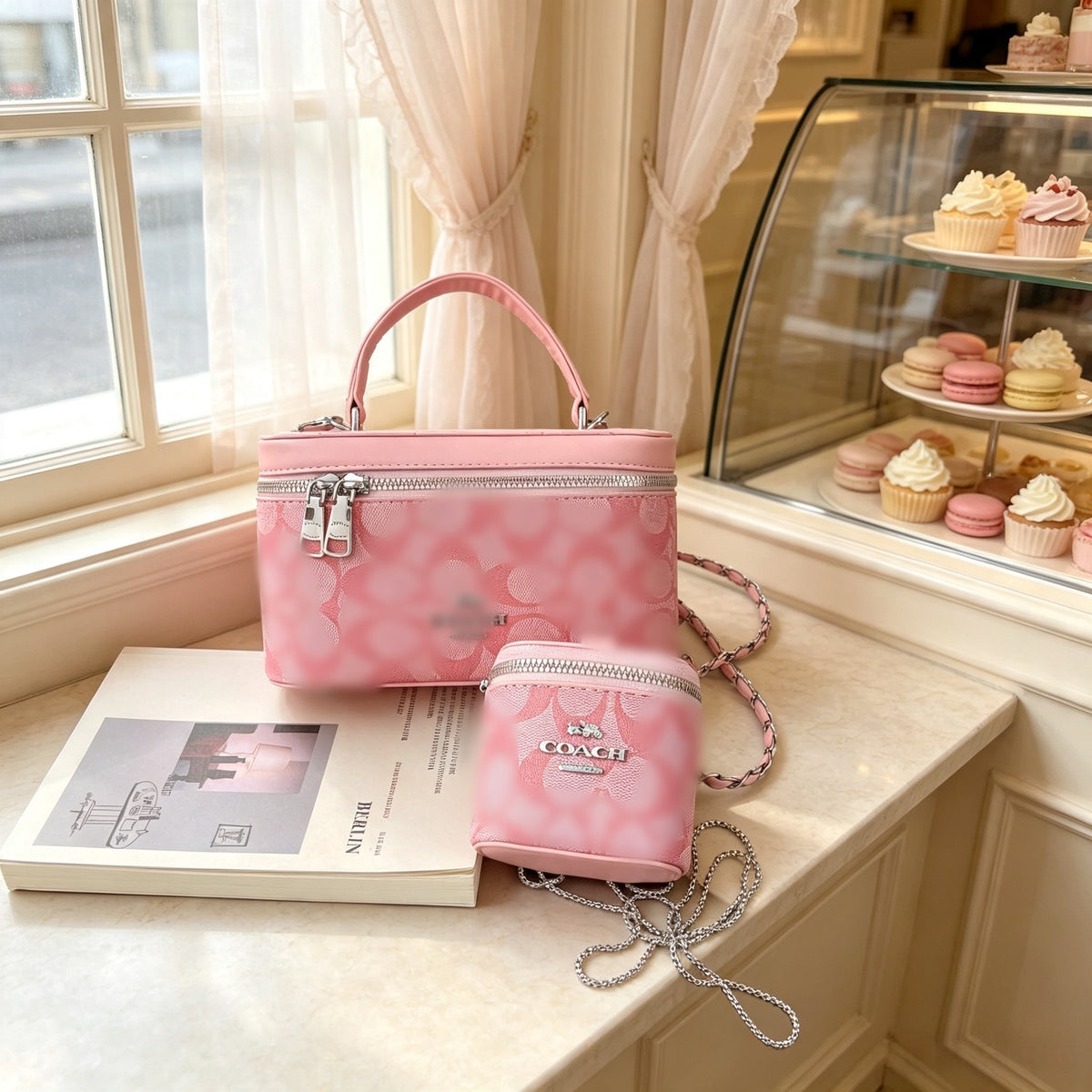 Koujia Damen-Umhängetasche Mini | Make-up-Tasche aus Leder | Ohne Karton