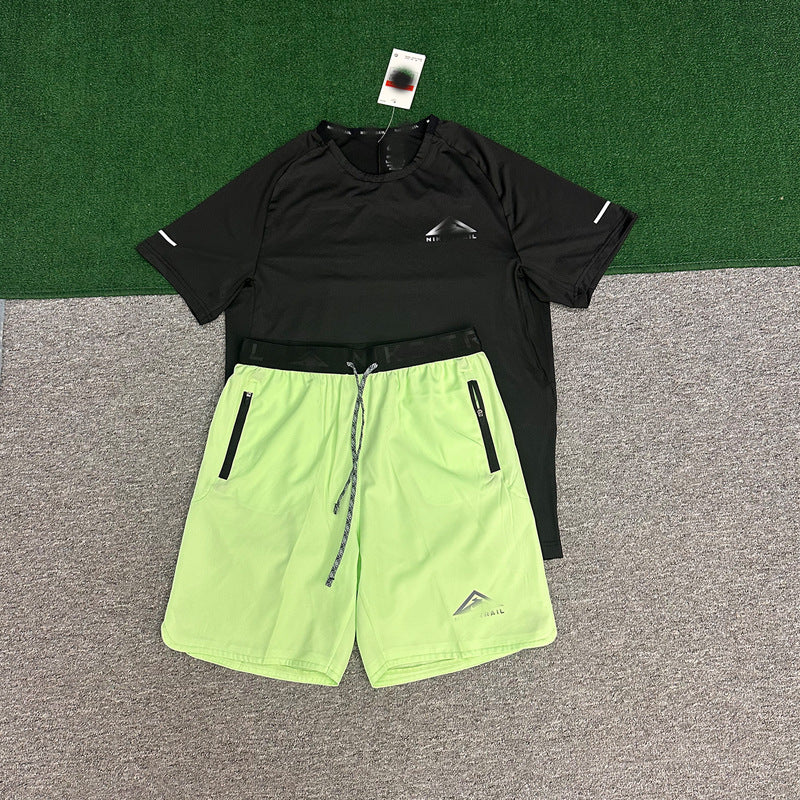 Conjunto Deportivo Hombre Manga Corta A | Running Transpirable Secado Rápido