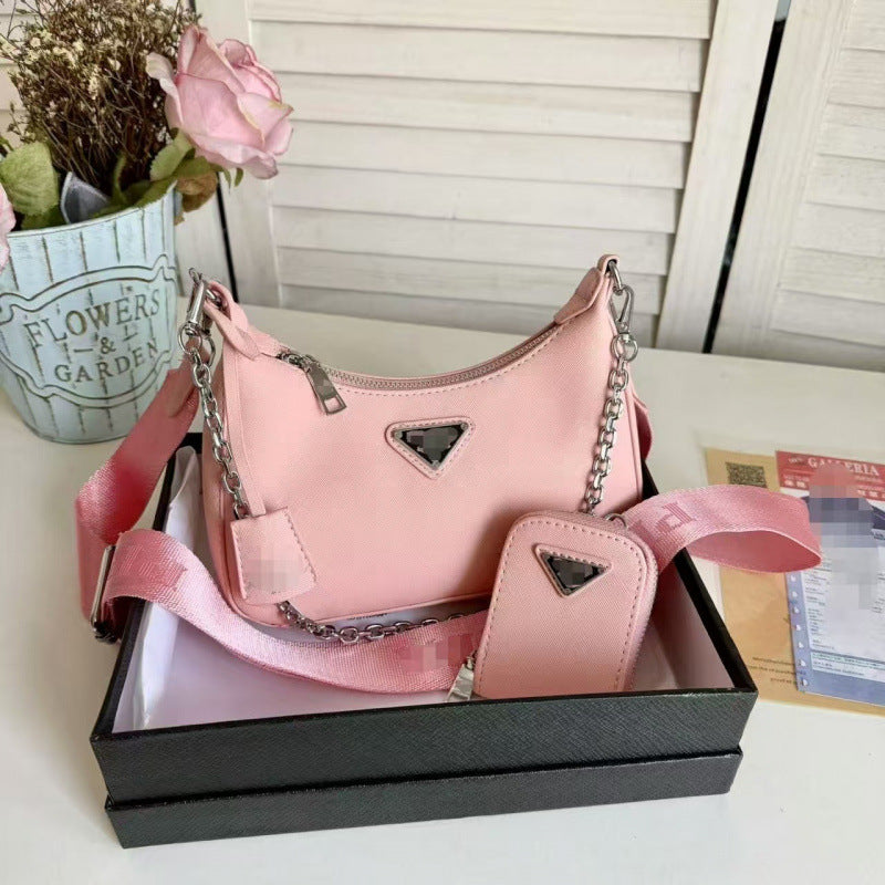 Crescent Bag Bolsa de mujer 2025 Nueva bolsa cruzada de alta gama versátil para desplazamientos informales de un solo hombro