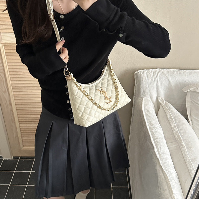 Bolso ligero de lujo estilo Chanel para mujer, nuevo bolso de moda versátil y de moda 2026, elegante bolso cruzado casual