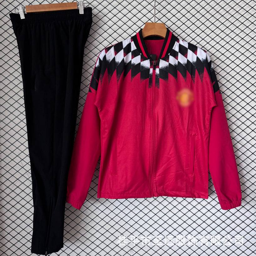 Veste brésilienne, coupe-vent à capuche, veste imperméable coupe-vent, usine d'articles de sport, vêtements d'entraînement de football en gros
