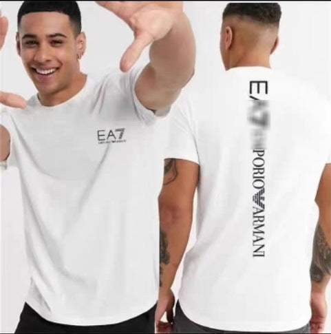 Nueva camiseta transfronteriza de manga corta con letras con letras casual y suelta de algodón puro para mujeres en la calle dropshipping