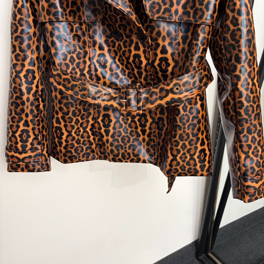 Veste brillante femme SL | Ceinture et coupe ajustée