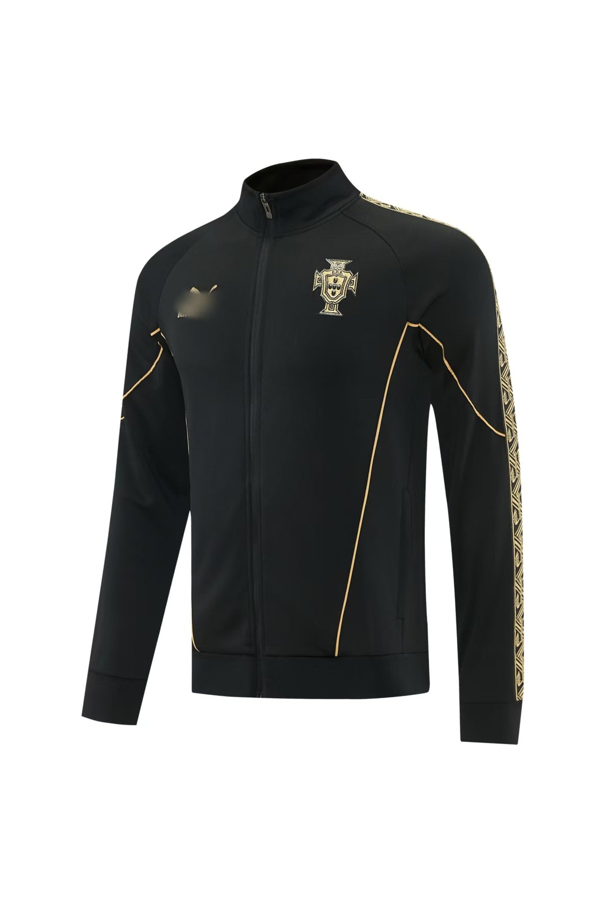 Vintage F Football Jacket | High Neck and Three Stripes