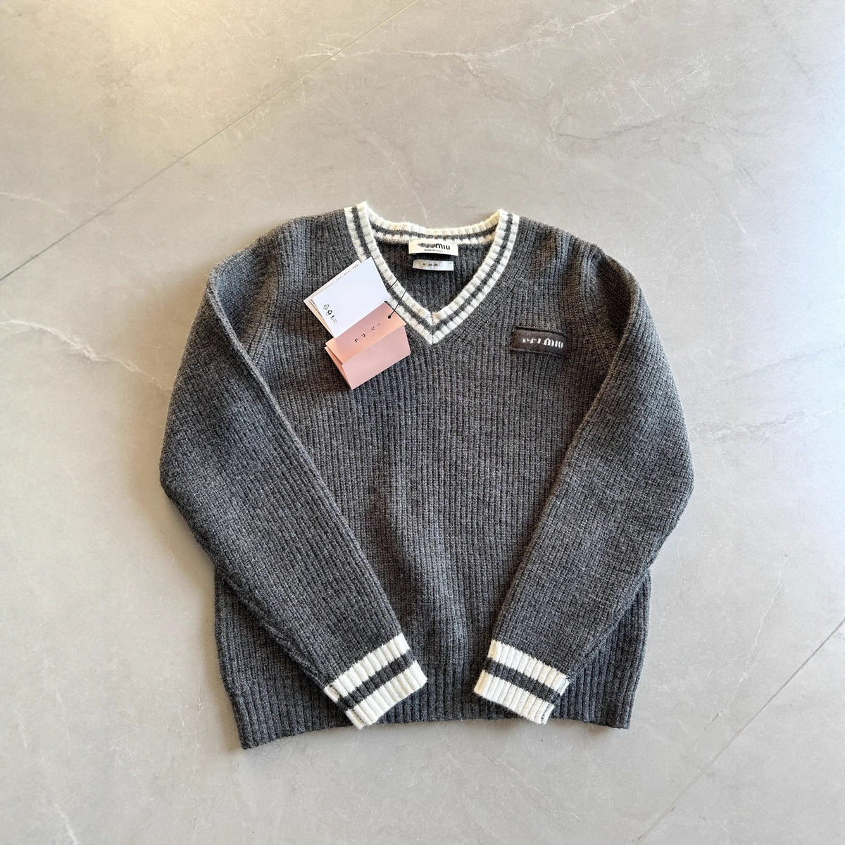 Jersey De Punto MM | Escote En V Y Manga Larga