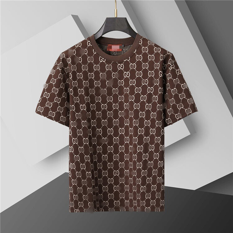 Versión correcta de 2026 de la nueva camiseta ligera de lujo de verano, camiseta de manga corta de cuello redondo y versátil para hombres y mujeres, países extranjeros de Europa y Estados Unidos