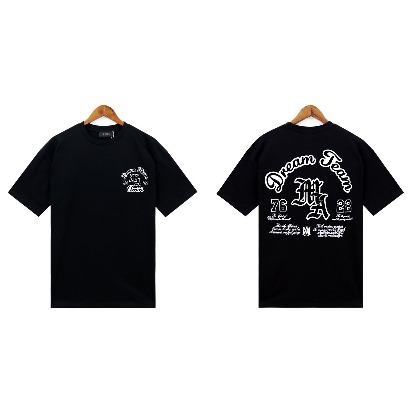 2024 Verano 2024 AM1R1 ICON Letter Totem Letter Totem Pattern Coconut Tree T-shirt Unisex