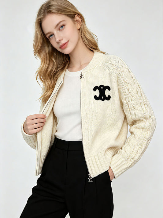 Vintage Cable Knit Cardigan CE | Autumn Winter