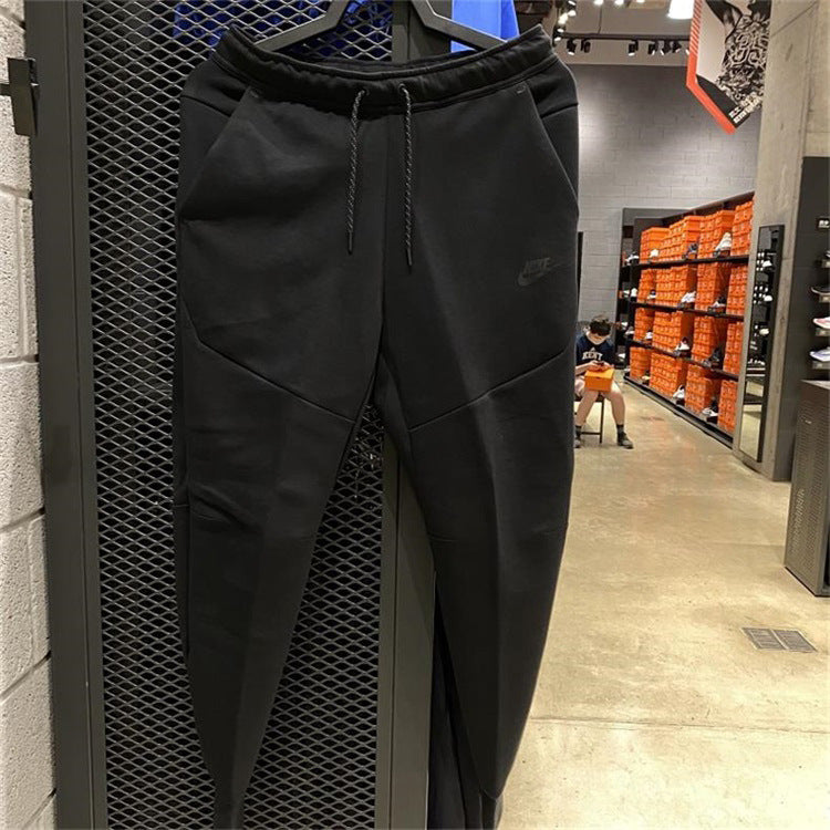 2025 AJ Pants pantalones de primavera y otoño de primavera y otoño de moda para mujer pantalones de chándal de punto y holgados de pareja 4496 cómodos