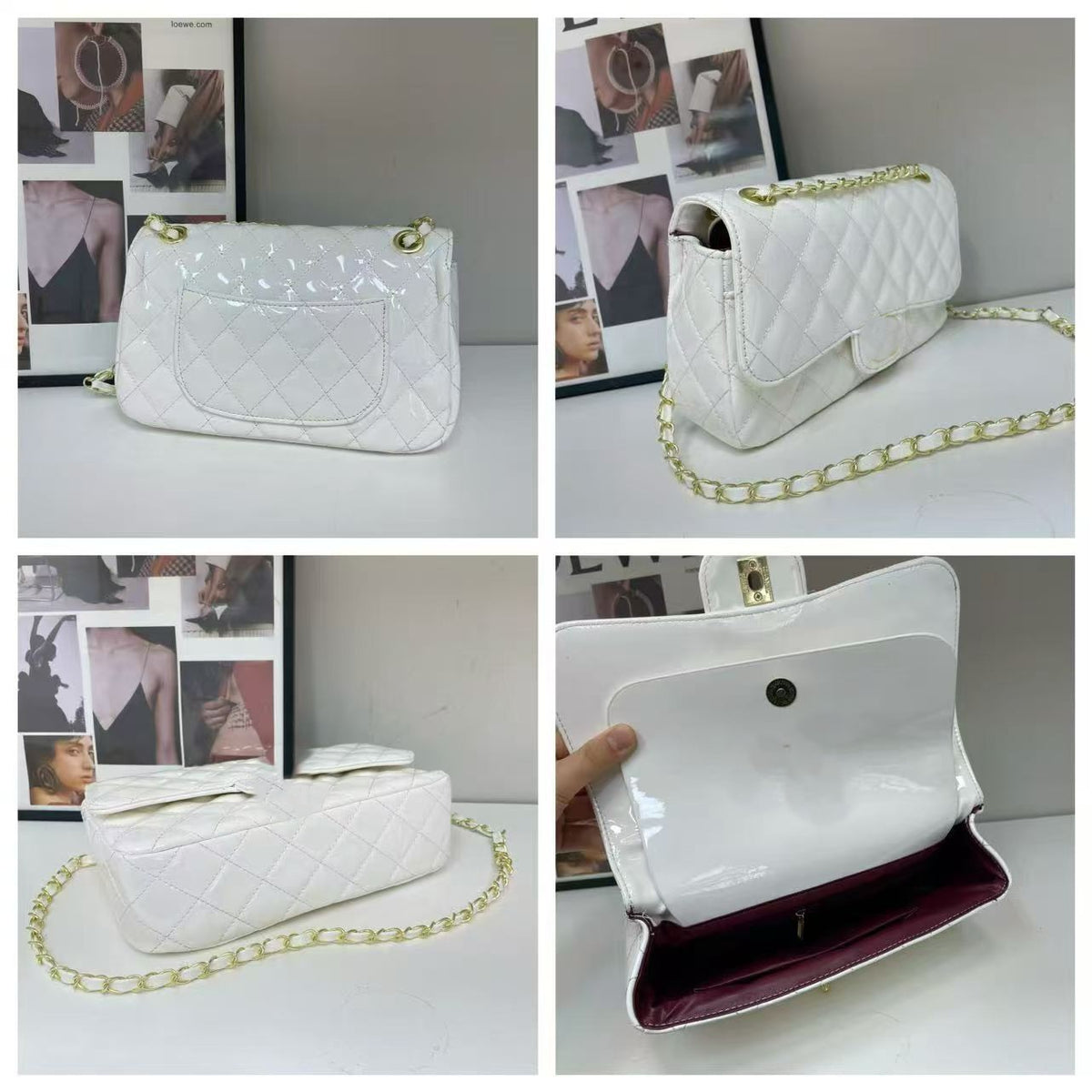 Women's Rhinestone Chain Crossbody Bag | Luxury Fashion | No Box