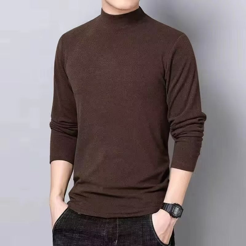 Camiseta Terciopelo Manga Larga Hombre | Moda Invierno