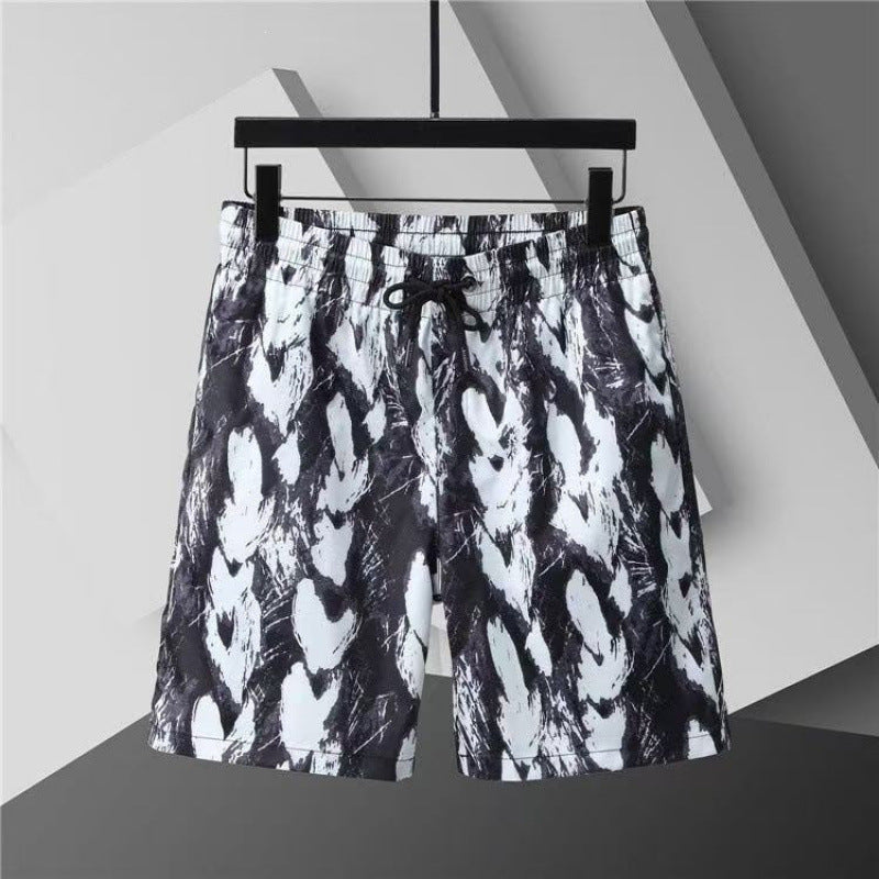 Verano 2026 Nuevos pantalones de playa transfronterizos europeos y americanos de secado rápido, pantalones cortos casuales holgados y de moda al por mayor