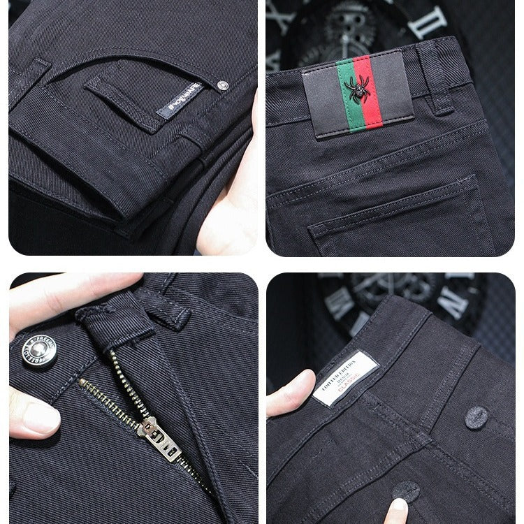 Vaqueros Negros Stretch Slim Fit Hombre