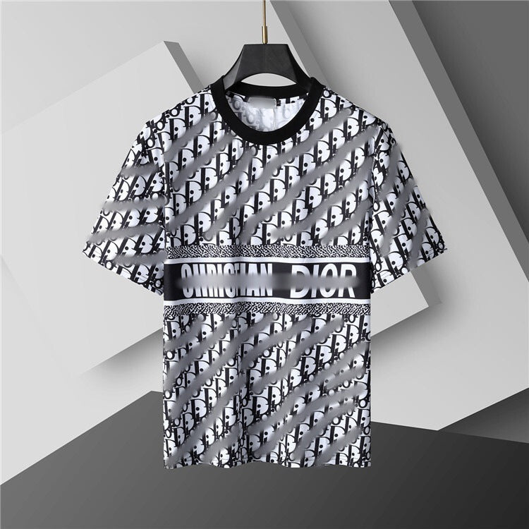 Versión correcta de 2026 de la nueva camiseta ligera de lujo de verano, camiseta de manga corta de cuello redondo y versátil para hombres y mujeres, países extranjeros de Europa y Estados Unidos