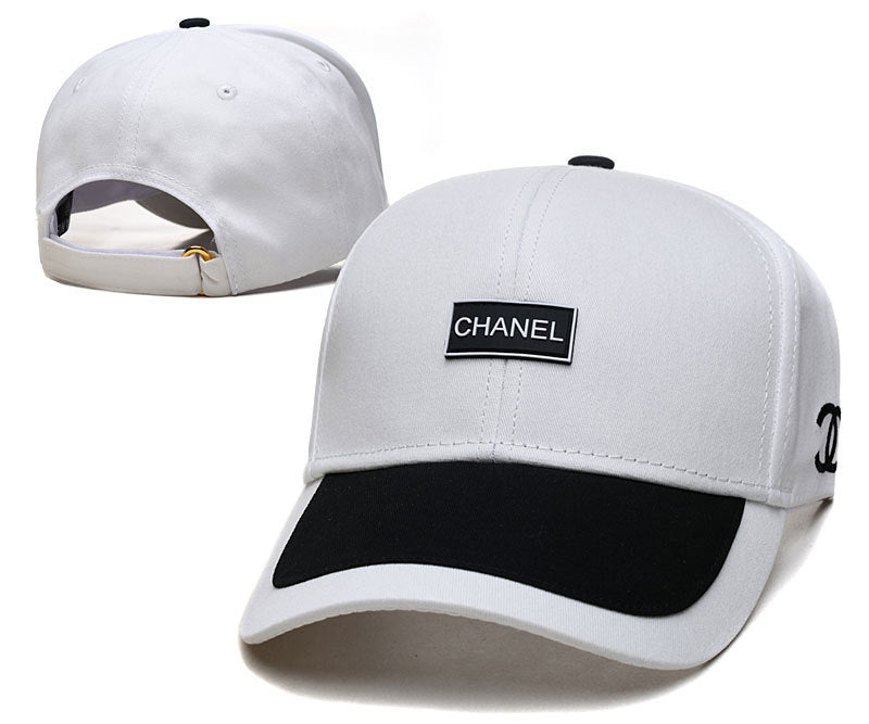 Gorras de béisbol versátiles unisex de estilo coreano con bordado 3D de alta versión, protección solar estilo Chanel al por mayor