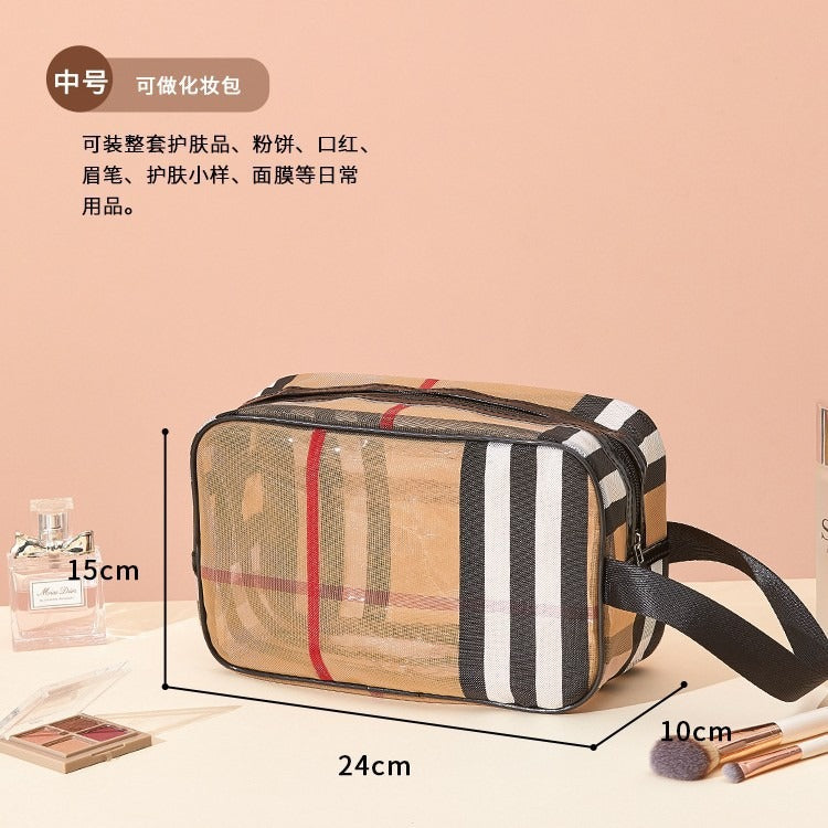 Bolsa Maquillaje Grande Portátil Mujer | Organizador Repelente Agua