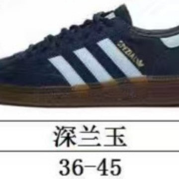 Zapatillas clásicas alemanas de entrenamiento retro, zapatillas casuales versátiles con bloques de color 2025, zapatillas de cuero, zapatillas Forrest Gump, zapatillas de tabla