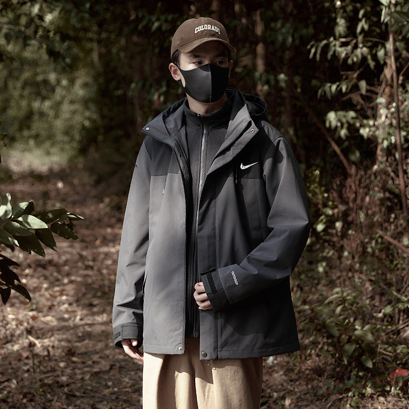 Plaid Mountaineering Windbreaker Jacket | Outdoor Premium