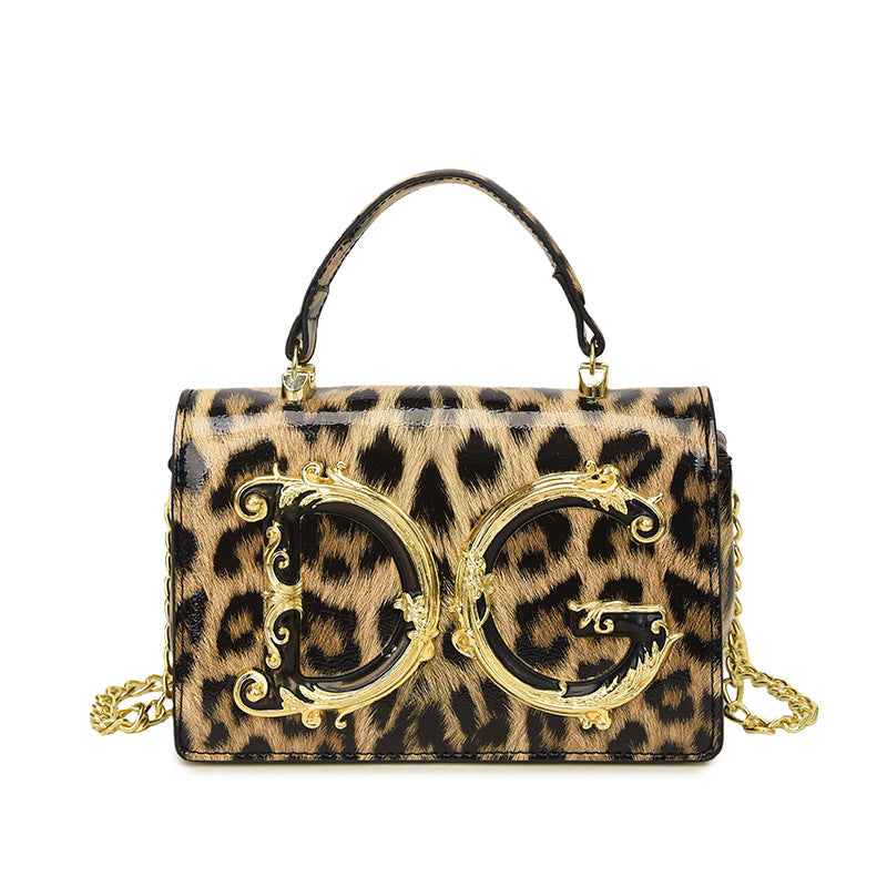 Borsa donna in vernice | Tracolla a catena sera moda versatile | Senza scatola