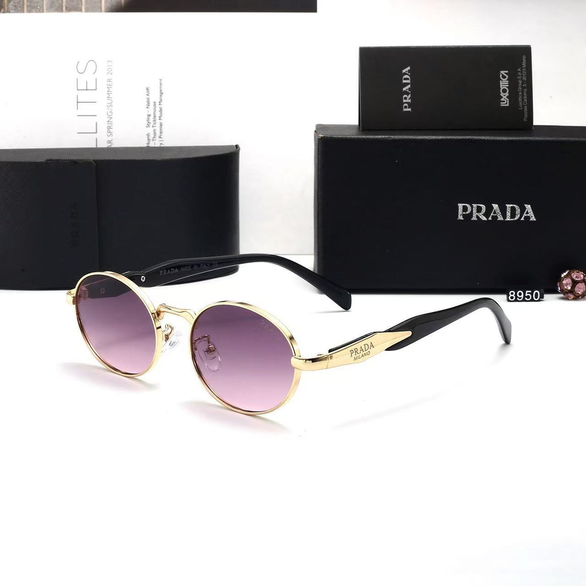 Ovale Sonnenbrille High-End Urban Fashion | Damen European Style