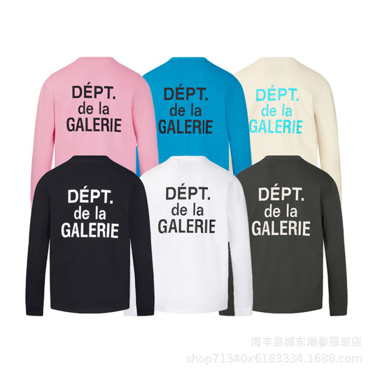 Cross-border foreign trade, brand gallery department, new slogan with heart-shaped lettering, men's mainstream street long-sleeve T-shirt.
