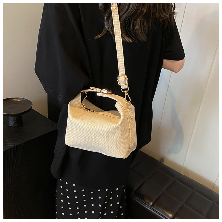 Bolso Niche para mujer, Nuevo Bolso Versátil de Almohada Primavera/Verano 2024, Bolso Casual Sencillo de Hombro Cruzado