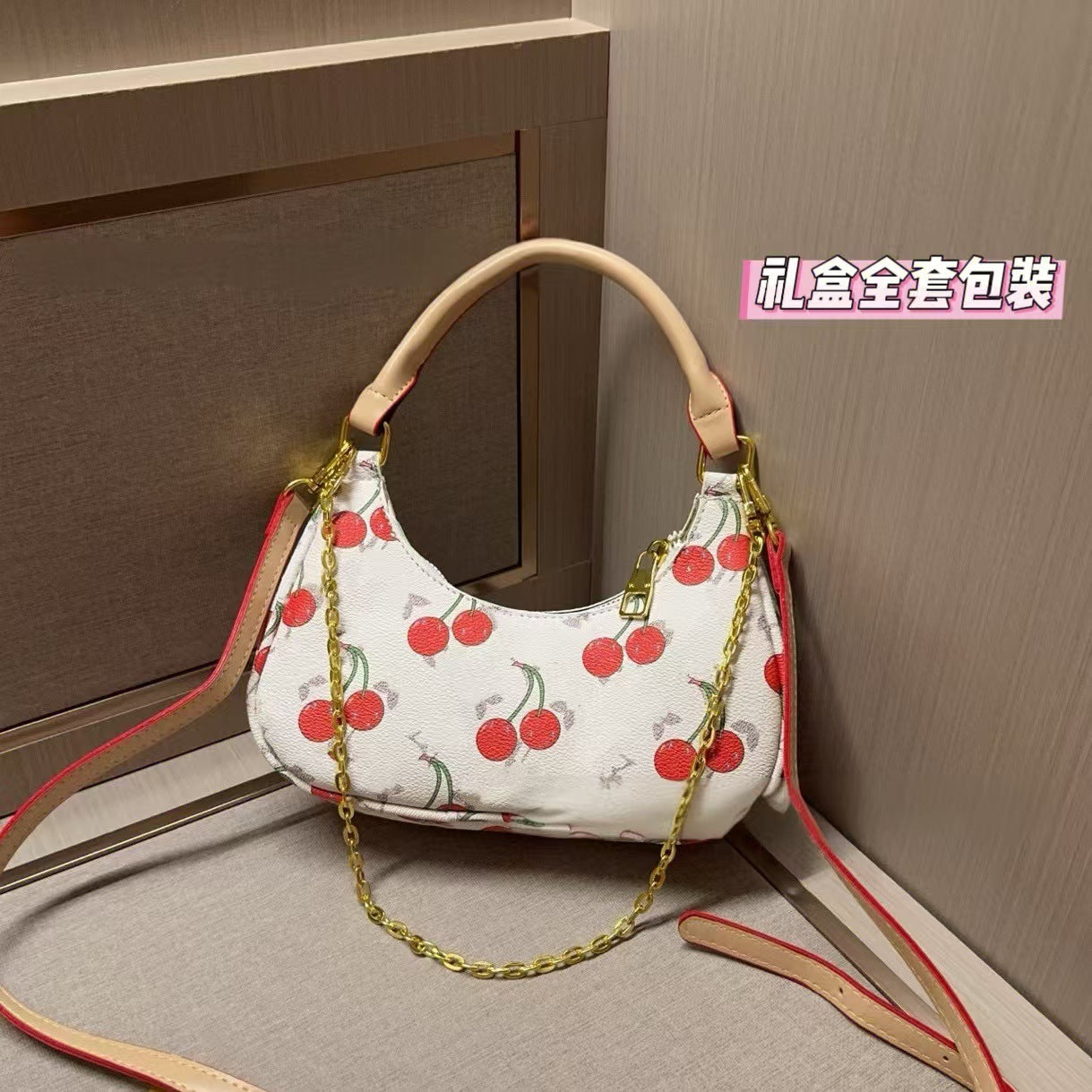 Nuevo bolso clásico Crescent transfronterizo 2025, bolso versátil de mano para llevar, bolso cruzado de un solo hombro de moda para mujer, bolso Pea Moon