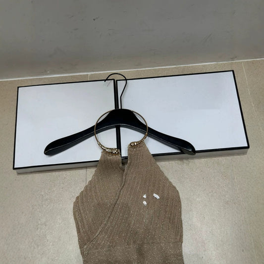Canotta da donna con scollo all'americana | Senza maniche e con chiusura a clip