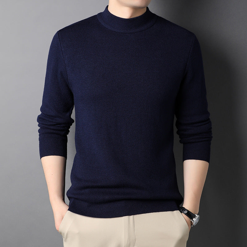 Jersey Cuello Alto Hombre - Suave y Cálido Primavera Otoño