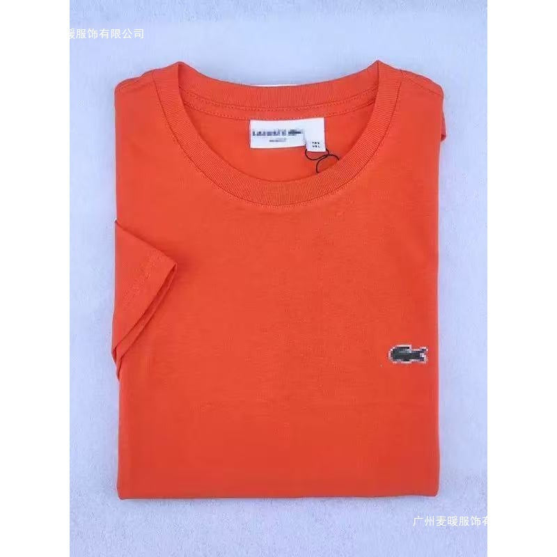 Camiseta Logo Pez Bordado Manga Corta Cuello Redondo