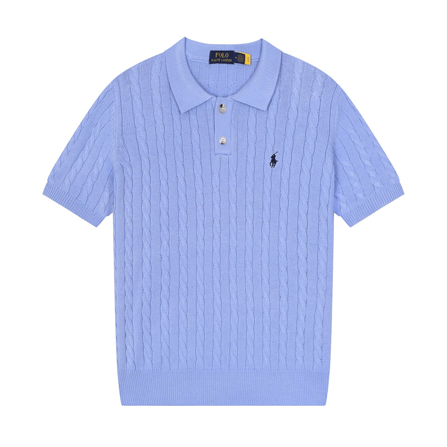 Polo de verano transfronterizo con coleta de caballo bordada de hombre, camisa de pelo de algodón puro de manga corta con solapa