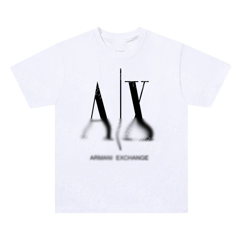 Nueva camiseta transfronteriza de manga corta con letras con letras casual y suelta de algodón puro para mujeres en la calle dropshipping