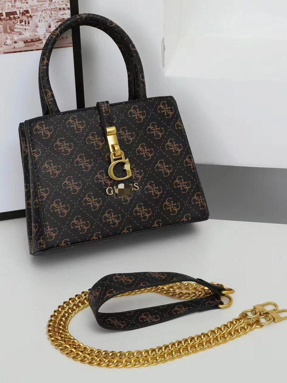 Borsa GU | Tracolla con ciondolo | Senza scatola