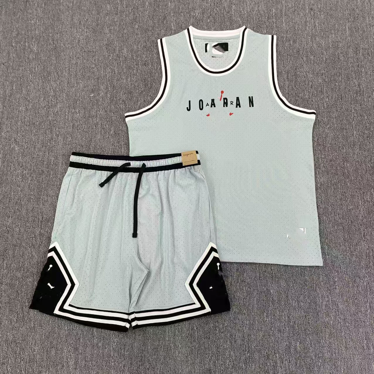 Nuevo chaleco deportivo de baloncesto Flying Man con pantalones cortos, chaleco deportivo casual de correr de secado rápido, transpirable y holgado
