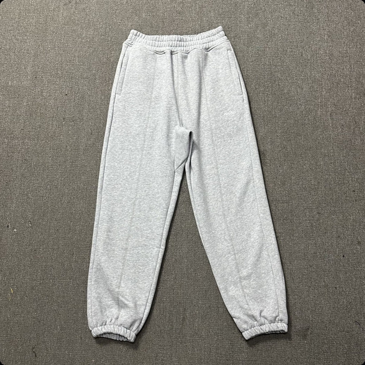 New 2025 cross-border set with embroidered minimalist lettering, high-street fashion loose cardigan, hoodie, and casual pants
