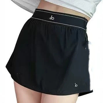 Aio mismo estilo 26 falda corta deportiva primavera/verano, falda de cintura alta antiexposición de cintura alta, falda fitness para correr, falda deportiva
