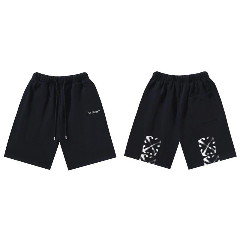 Pantalones Cortos Hombre Estampado Flecha Sueltos | LuxuryMarkt