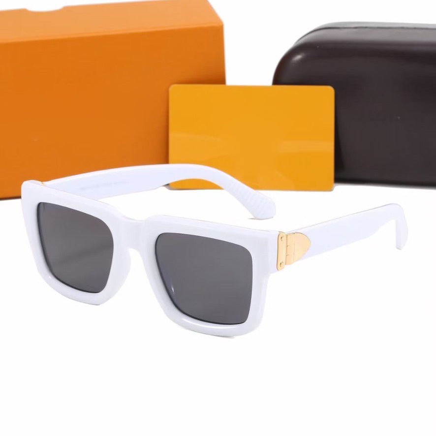 Montura cuadrada grande para hombres y mujeres, gafas de sol para exportación de Amazon, gafas de estilo coreano, gafas de sol con protección UV con letras INS L2060