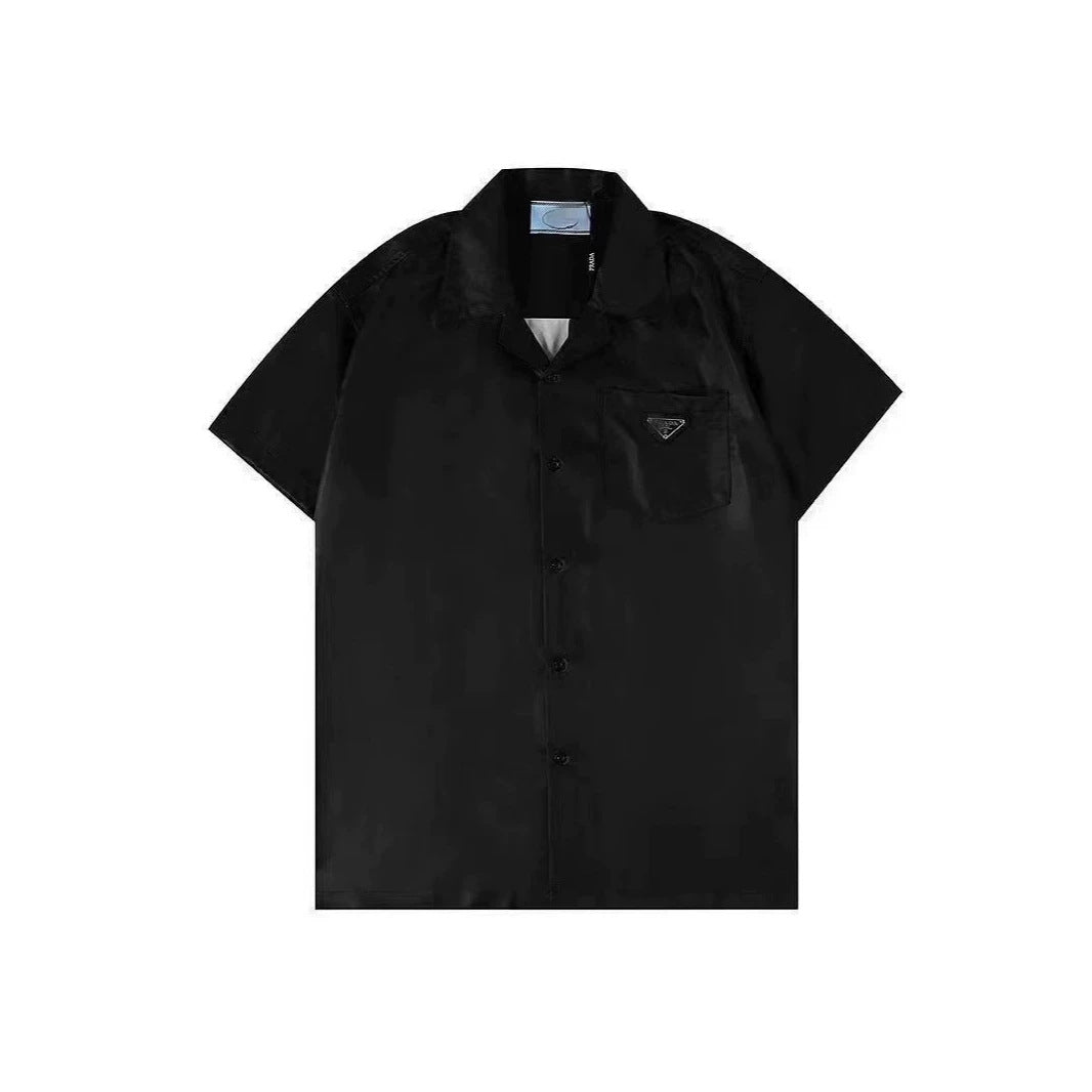 Chemise homme imprimée P | Col et boutons